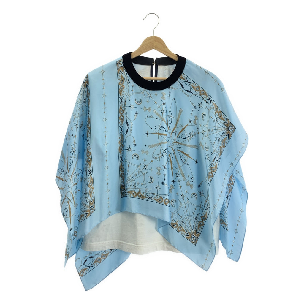 sacai / 사카이 | 총 무늬 컷소우 레이어드 블라우스 |