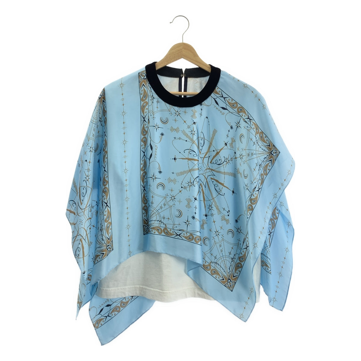 sacai / 사카이 | 총 무늬 컷소우 레이어드 블라우스 |