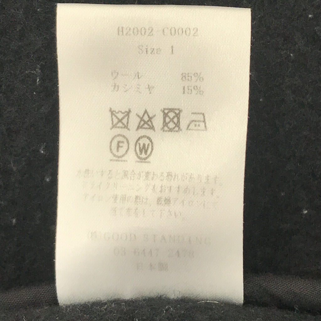 LENO / リノ | ウール カシミヤ ロング ダッフル コート | 1 | ブラック | レディース