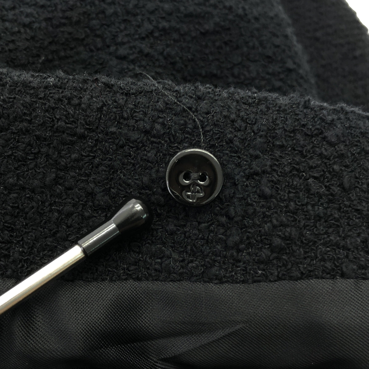 PATOU / 파투 | 선원 컬러 코튼 트위드 재킷 | 34 | 블랙 | 여성