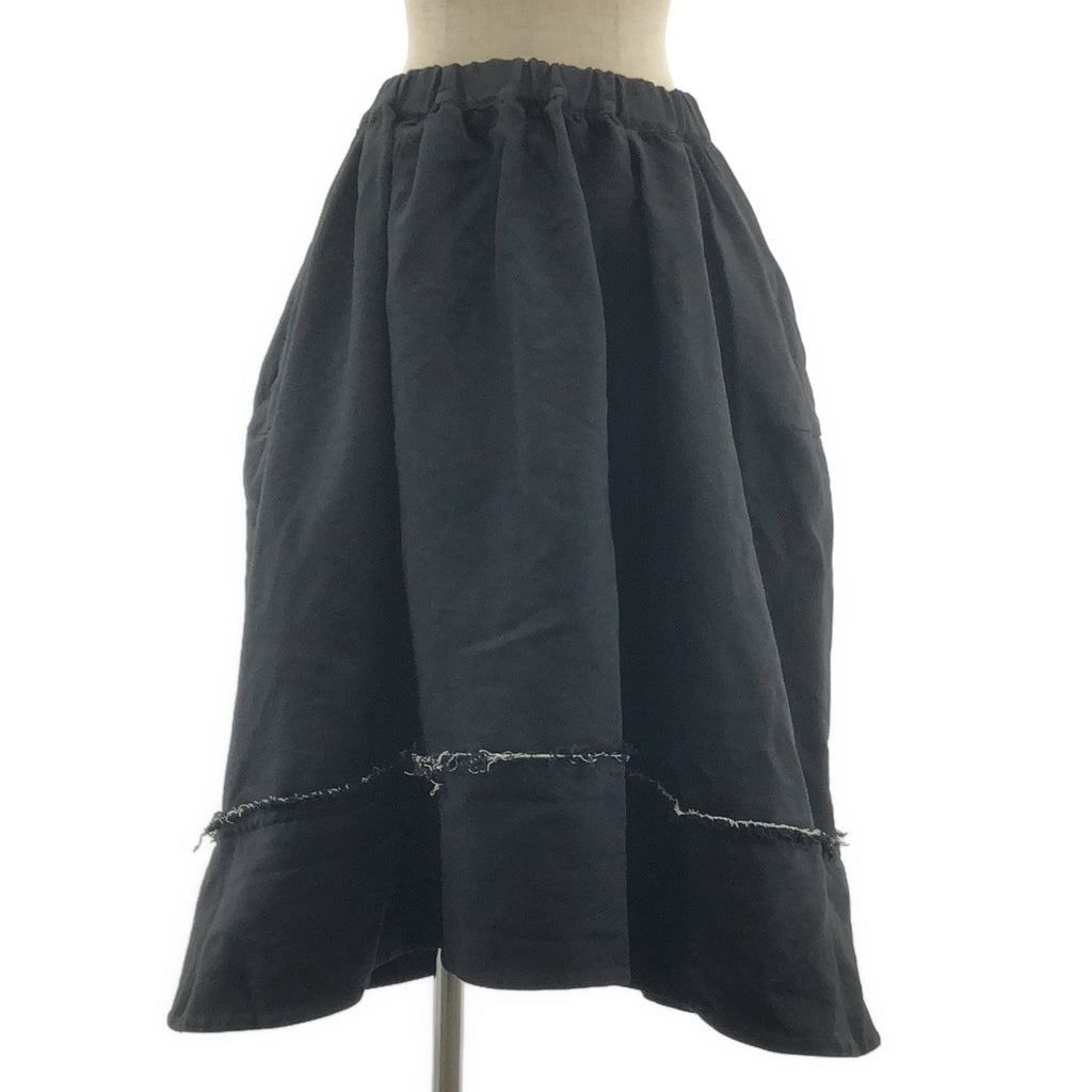 COMME des GARCONS COMME des GARCONS / Comme des | 2023SS |聚酯縮水變形抽繩罩裙 | XS |黑色|女性的