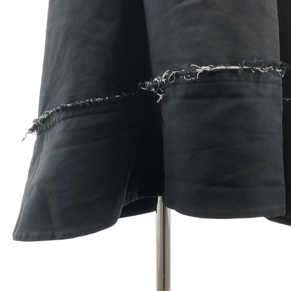 COMME des GARCONS COMME des GARCONS / Comme des | 2023SS |聚酯縮水變形抽繩罩裙 | XS |黑色|女性的