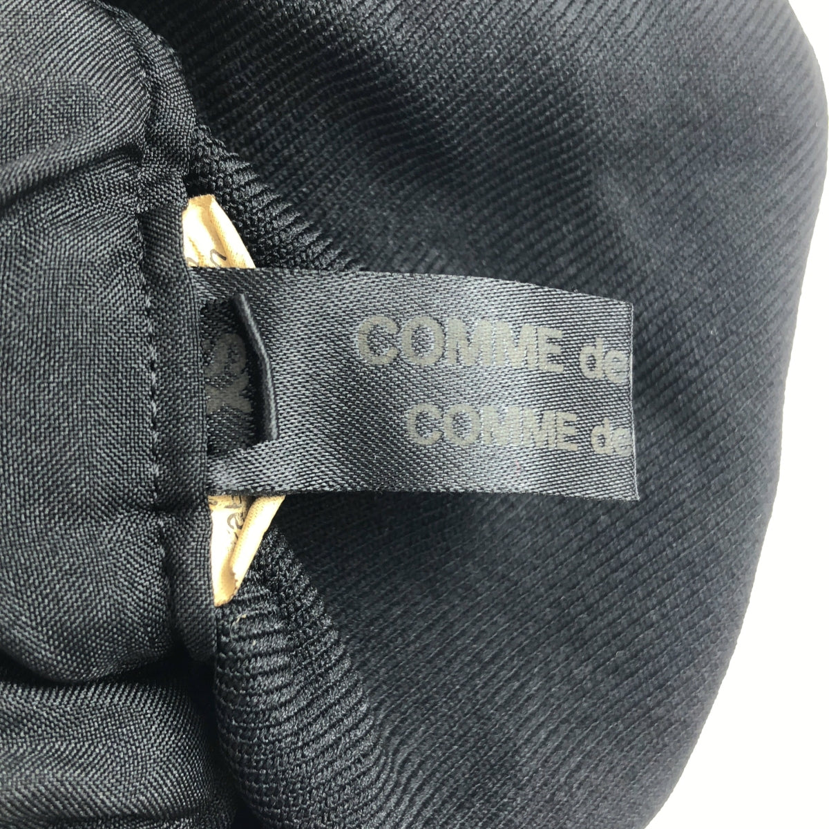 COMME des GARCONS COMME des GARCONS / Comme des | 2023SS |聚酯縮水變形抽繩罩裙 | XS |黑色|女性的