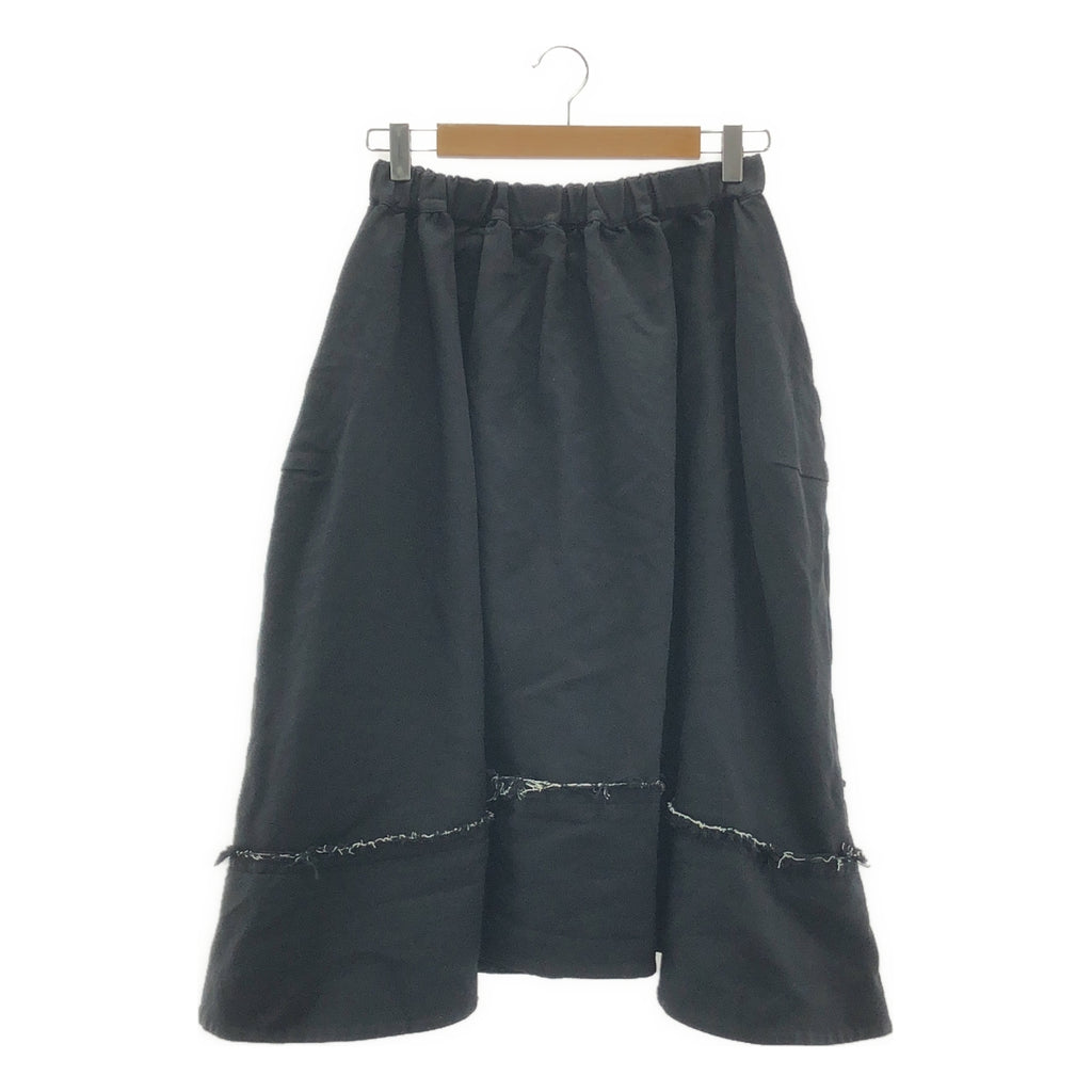 COMME des GARCONS COMME des GARCONS / Comme des | 2023SS |聚酯縮水變形抽繩罩裙 | XS |黑色|女性的
