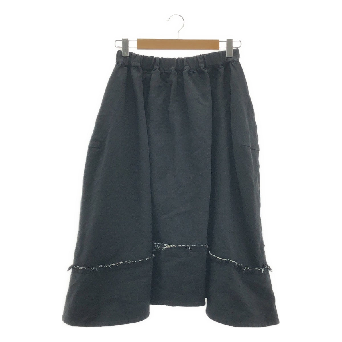 COMME des GARCONS COMME des GARCONS / Comme des | 2023SS |聚酯縮水變形抽繩罩裙 | XS |黑色|女性的