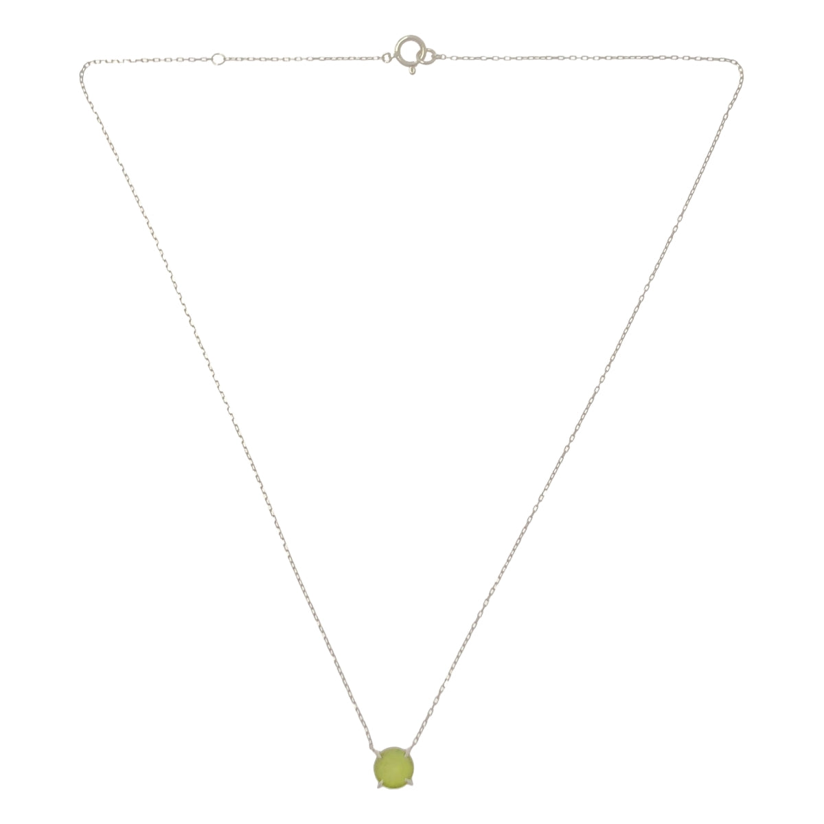 Parcelle Jewelry / 소포 보석 | K10WG 페리도트 리벨 트라드 펜던트 목걸이 |