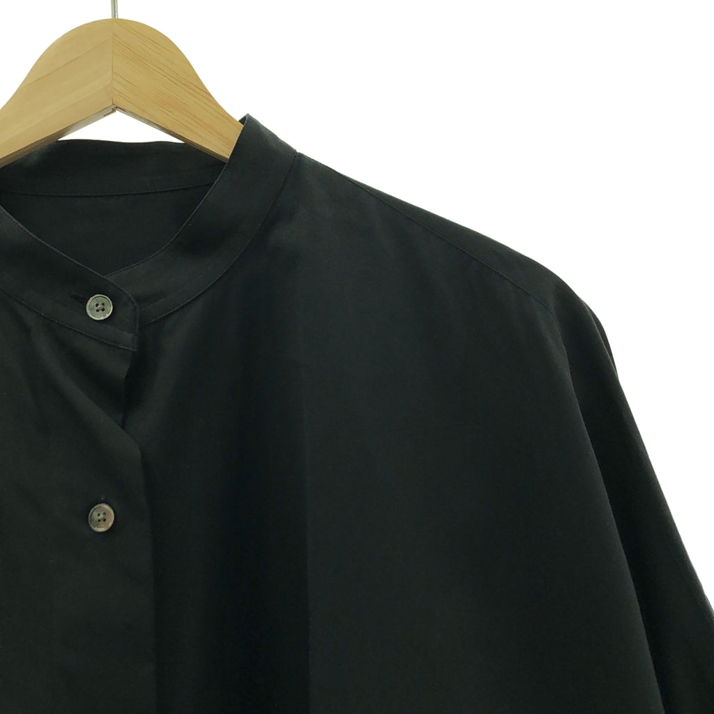 YLEVE / イレーヴ | コットン ワイドシルエット スタンドカラーシャツ | F | レディース