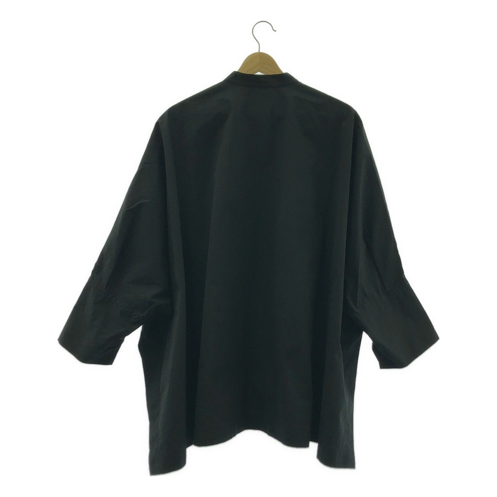 YLEVE / イレーヴ | コットン ワイドシルエット スタンドカラーシャツ | F | レディース