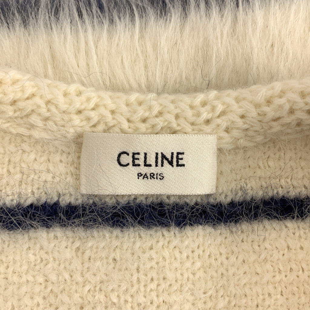 CELINE / セリーヌ | アルパカ ウール 金ボタン シャスールジャケット / 2AE47906T | M | レディース