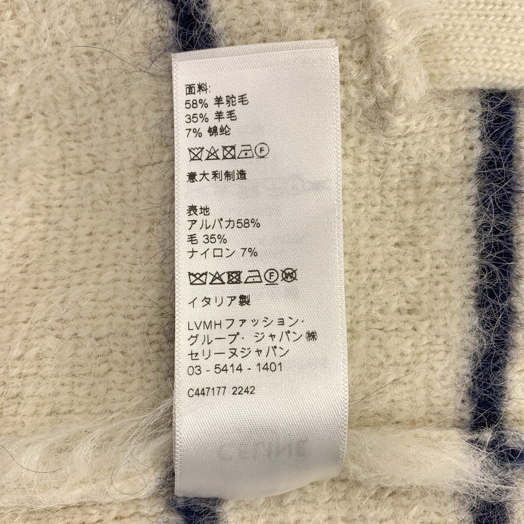 CELINE / セリーヌ | アルパカ ウール 金ボタン シャスールジャケット / 2AE47906T | M | レディース