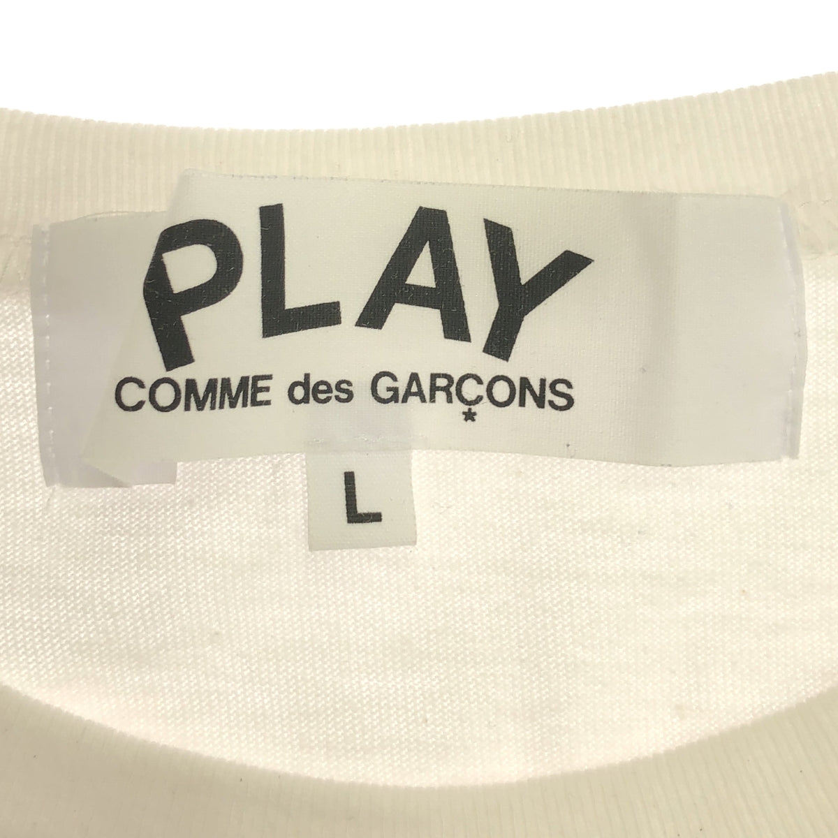 PLAY COMME des GARCONS / プレイコムデギャルソン | 2020AW | × THE NORTH FACE ザノースフェイスコラボ ハートロゴ プリントTシャツ ユニセックス | L | ホワイト | メンズ