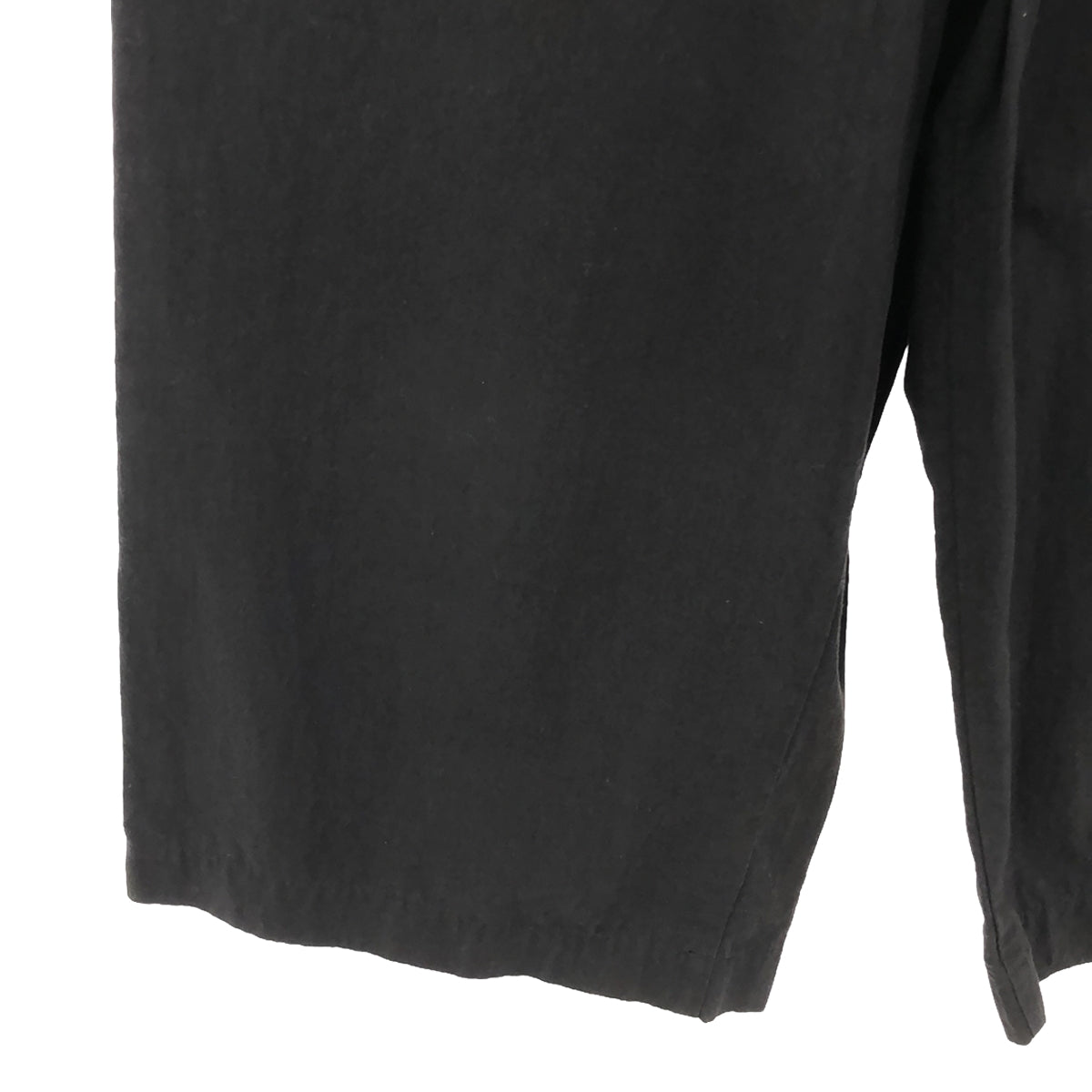 MHL. / MHL Margaret Howell | Cotton Linen Plain Wave Wide Easy Pants | Size 2 | Black | Women's