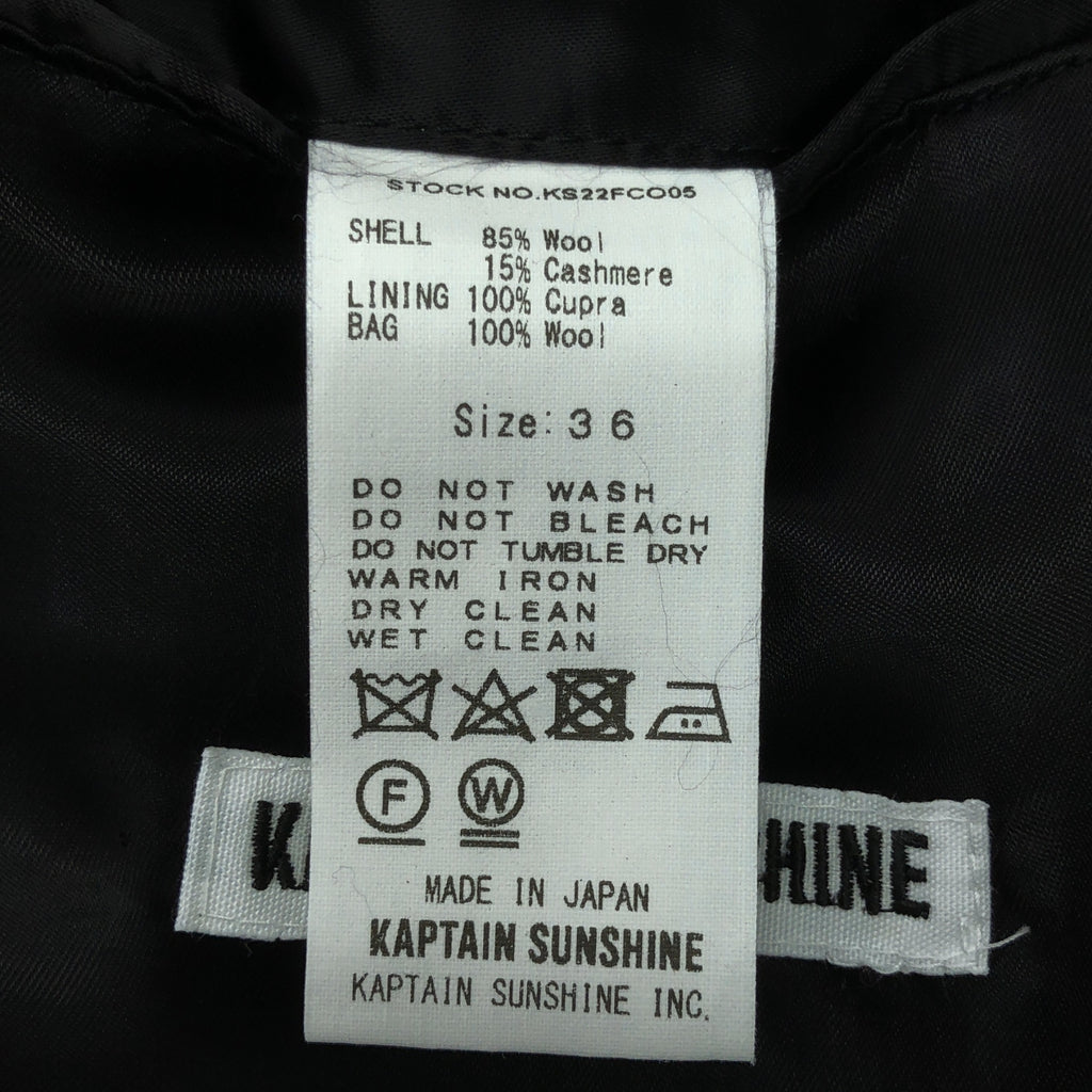 Kaptain Sunshine / 캡틴 선샤인 | 캐시미어 울 시프 크로스 P 코트 | 36 | 남성