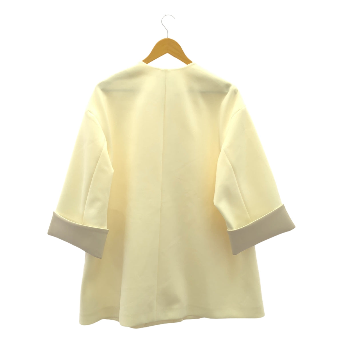 【신품】 UNITED ARROWS / 유나이티드 아로즈 | SPONGY A 라인 미들 코트 | 38 | 오프 화이트 | 여성