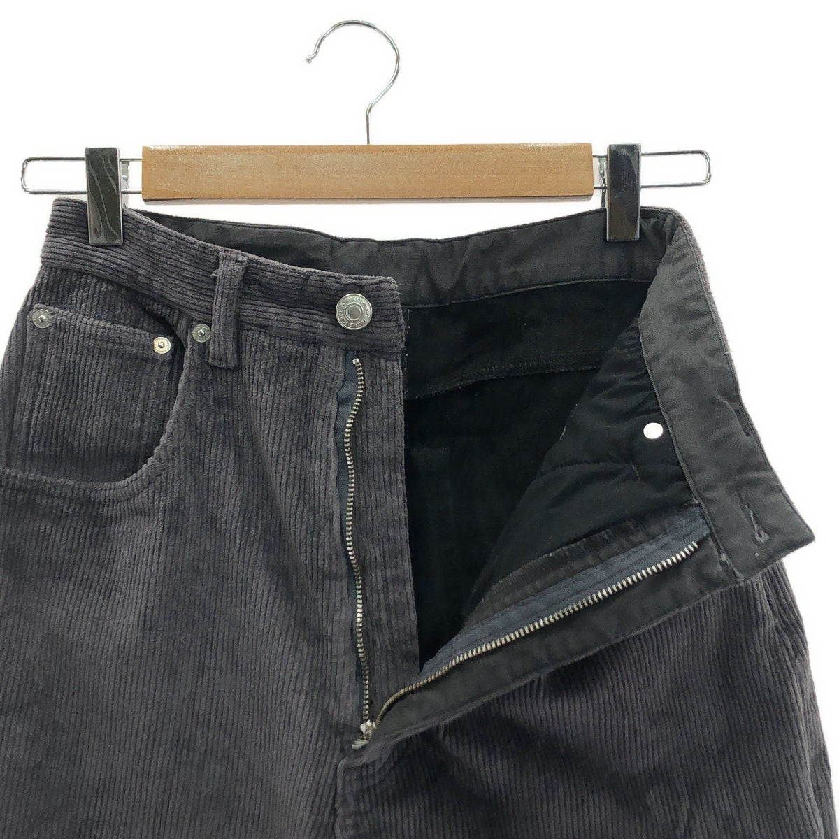 表格 |溫暖的燈芯絨褲子 | 1 |灰色 |女性的