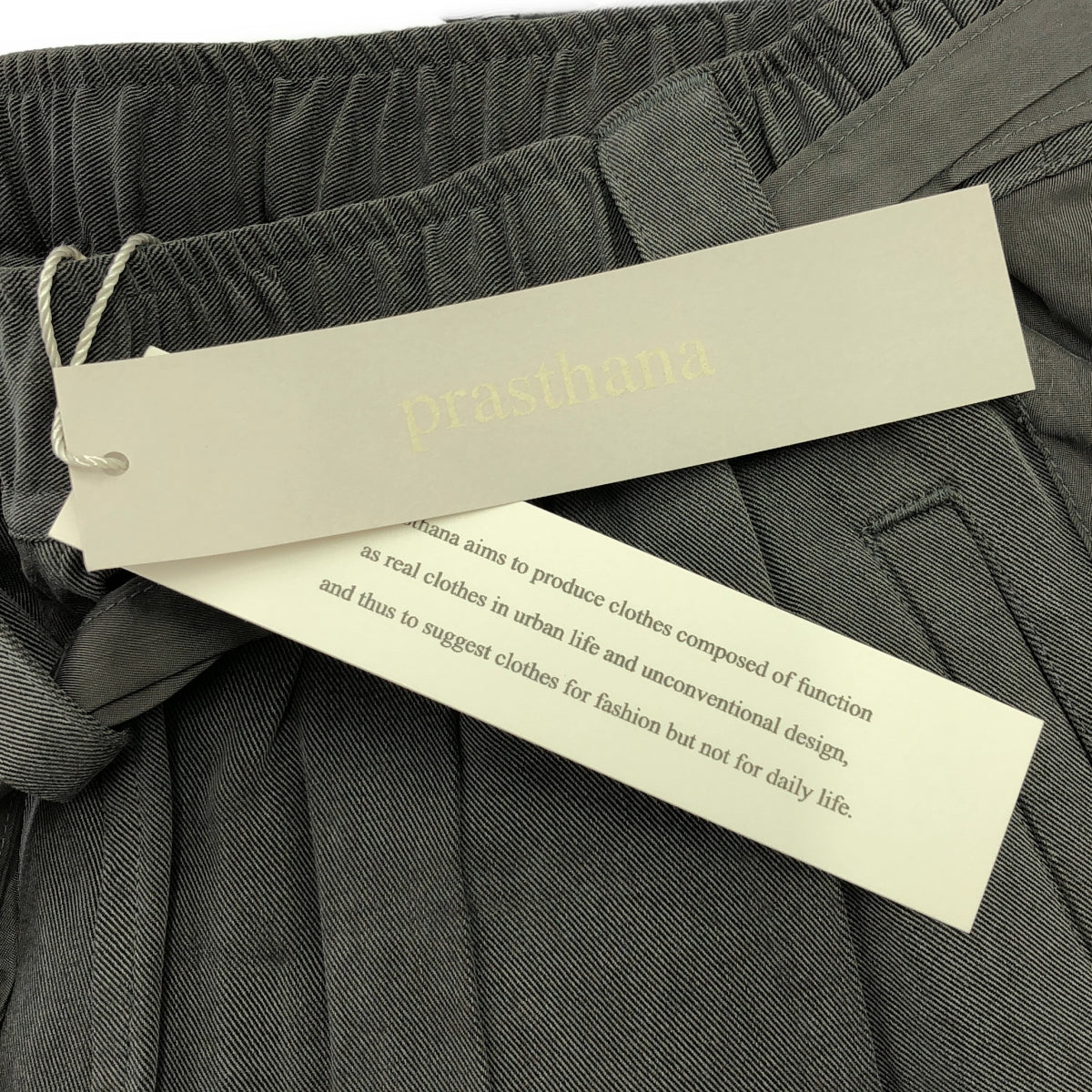 [New] prasthana / Prasthana | passive track trousers | S | Grey | Men's