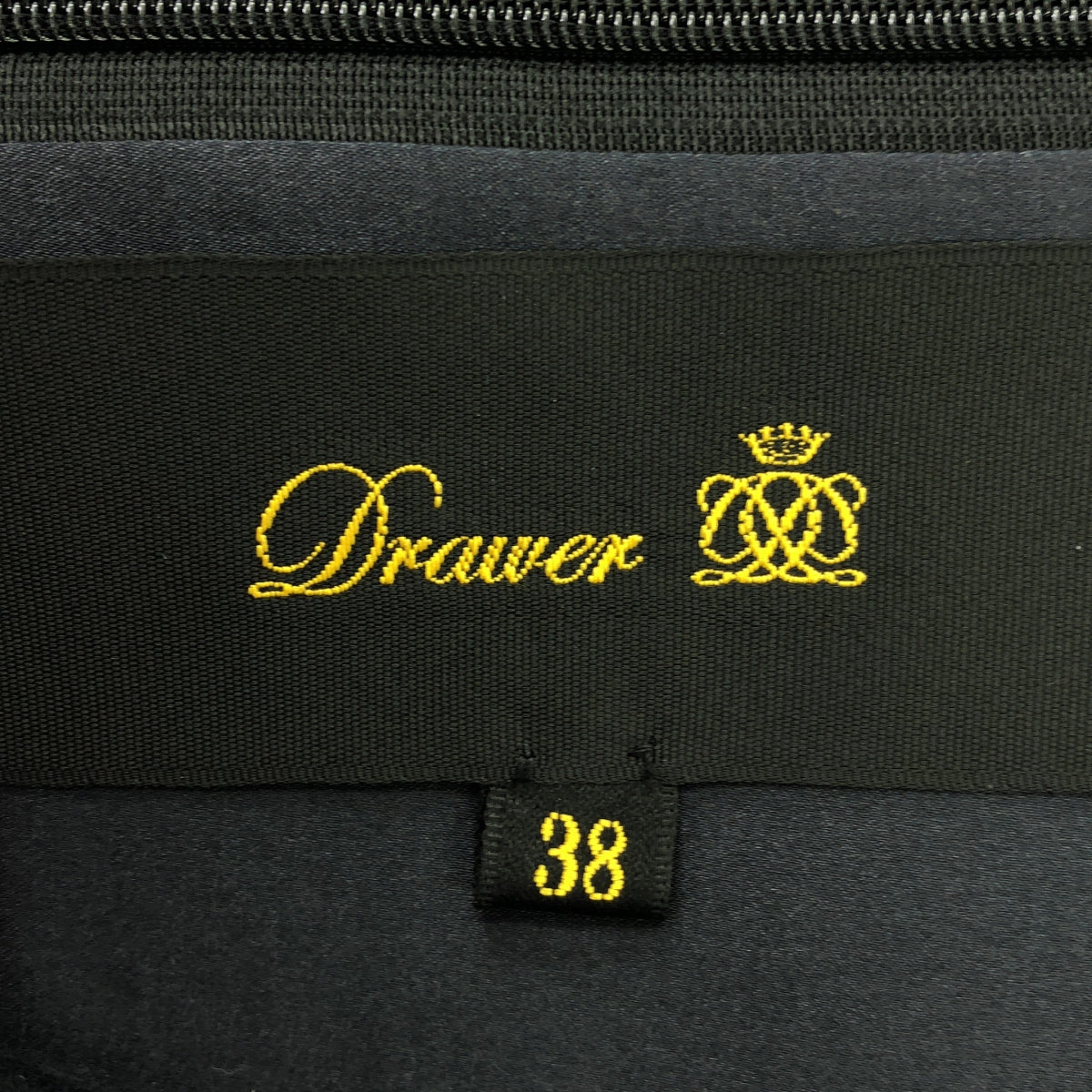 Drawer / ドゥロワー | レザーポケット ウール ノースリーブ ワンピース | 38 | ネイビー | レディース