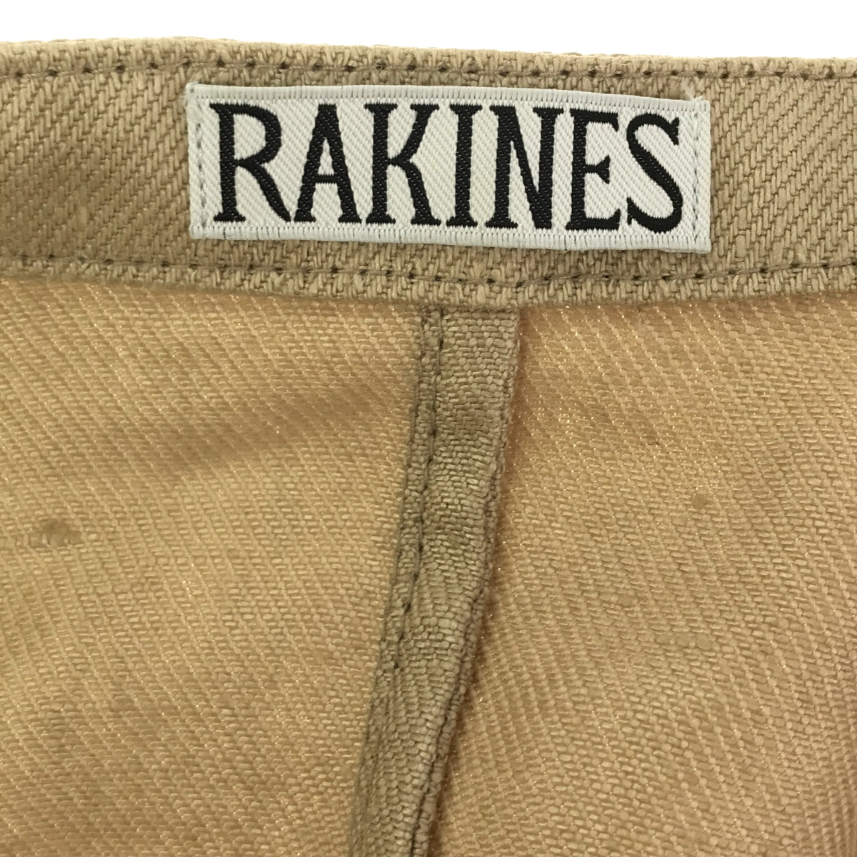 [New] RAKINES | Collarless coat | Size 3 | Beige | Women's