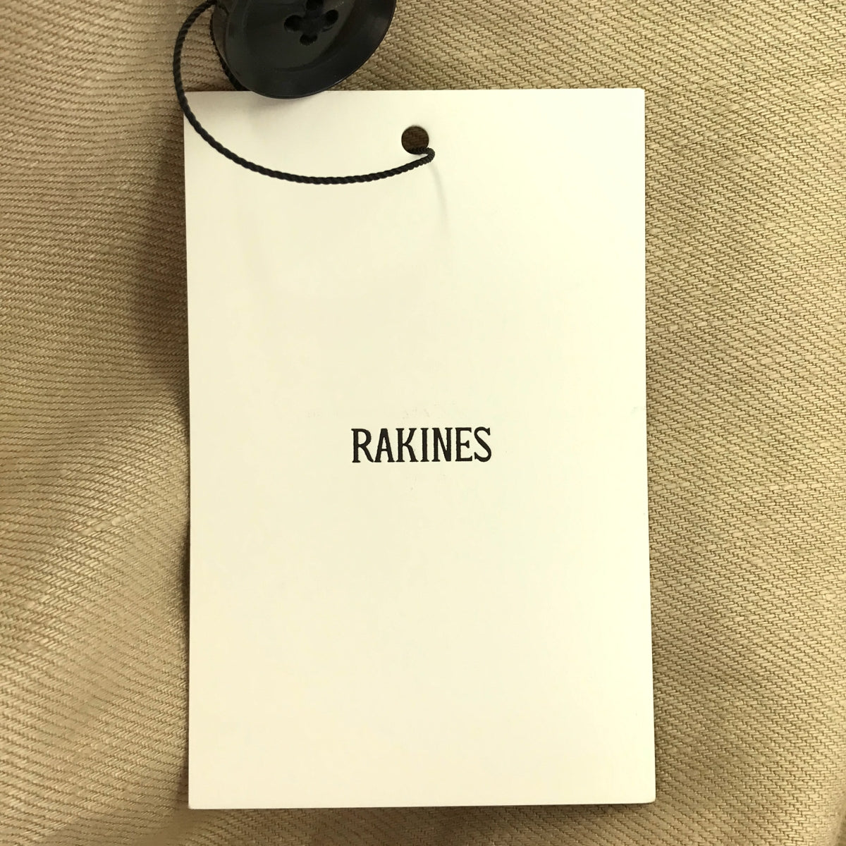 [New] RAKINES | Collarless coat | Size 3 | Beige | Women's