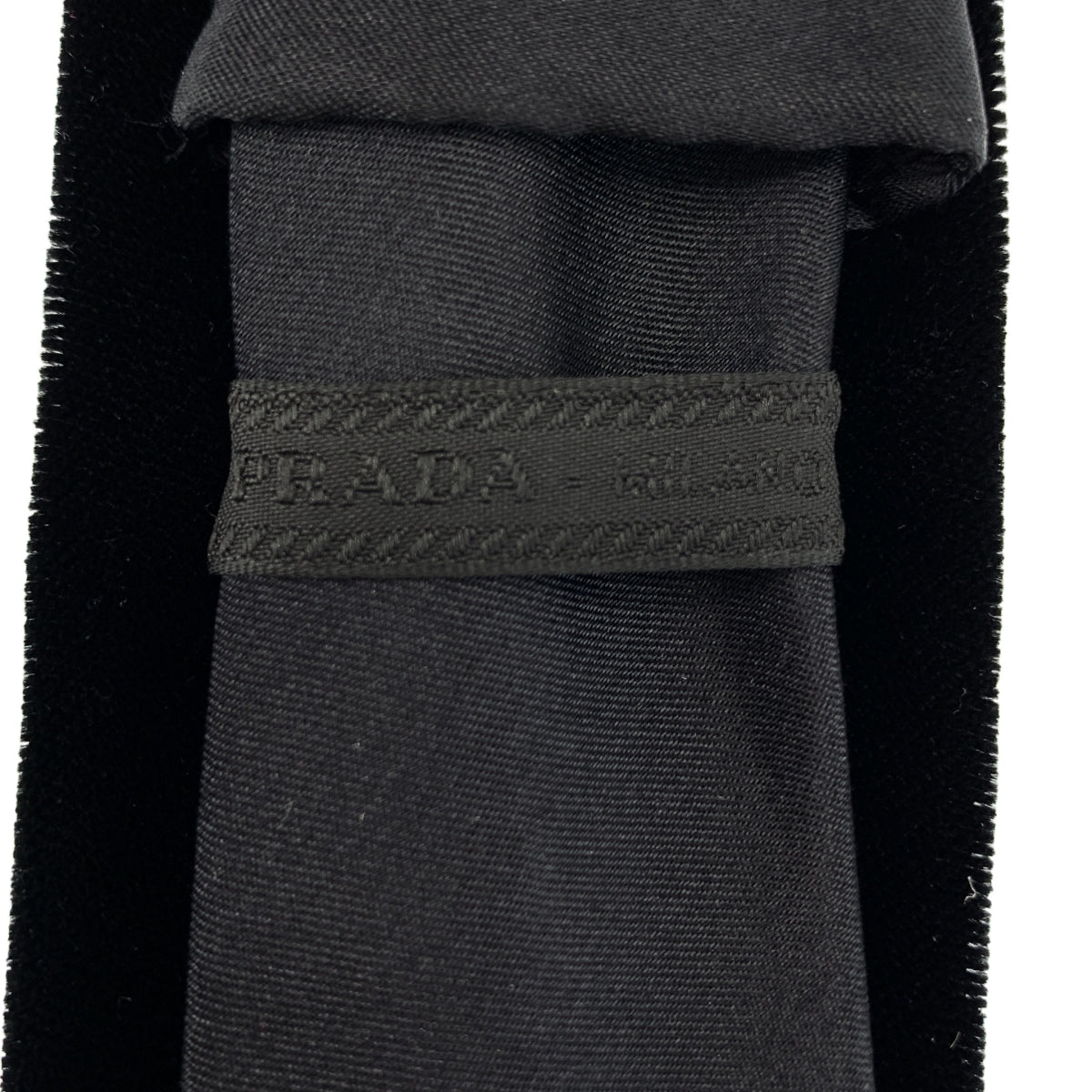 PRADA / プラダ | シルク ベルベット ネクタイ |