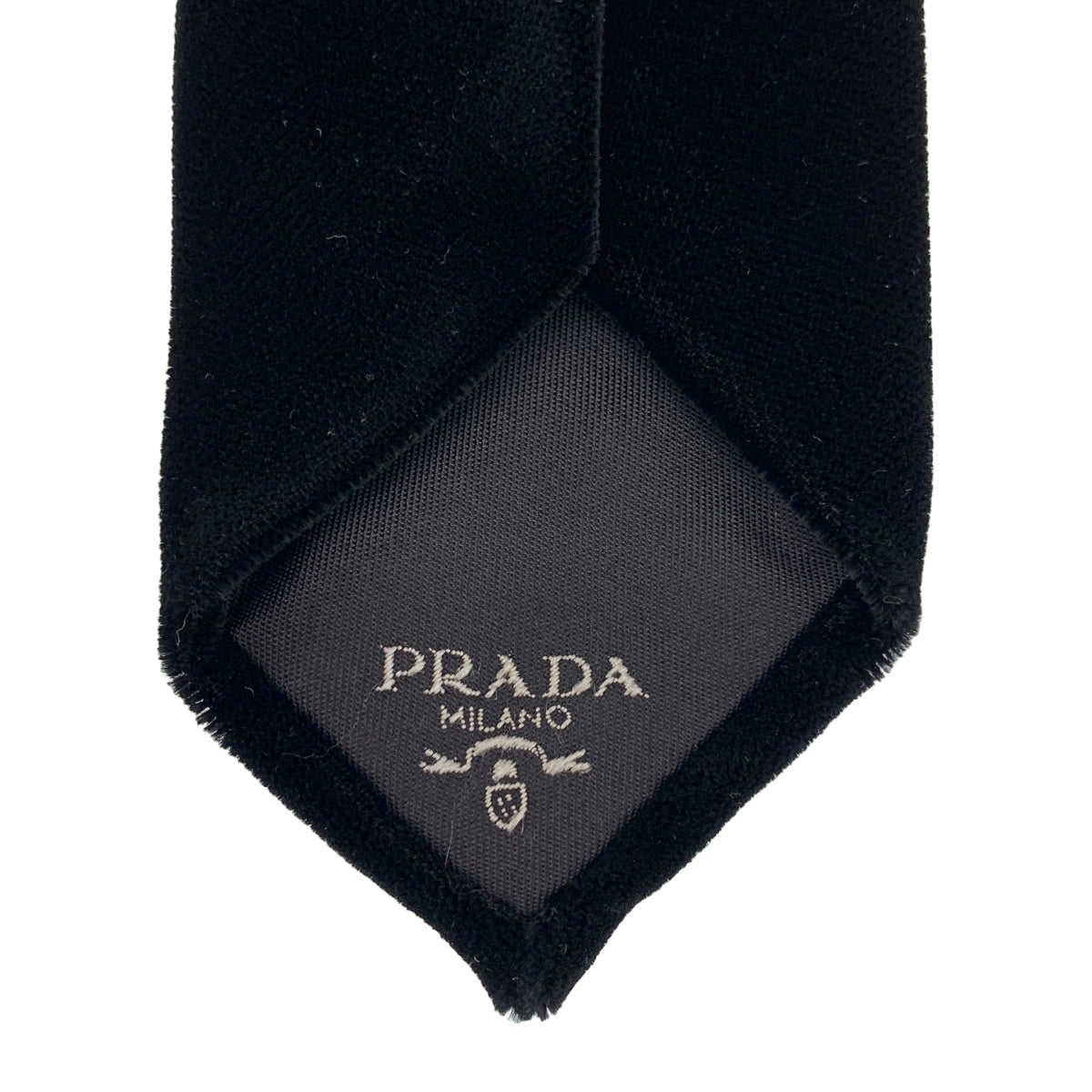 PRADA / プラダ | シルク ベルベット ネクタイ |