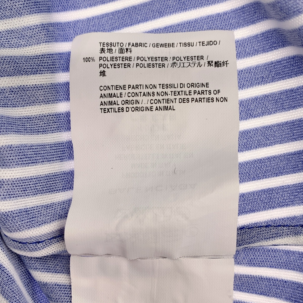 巴黎世家 | 條紋繫帶褶皺襯衫 | 尺寸 34 | 女款