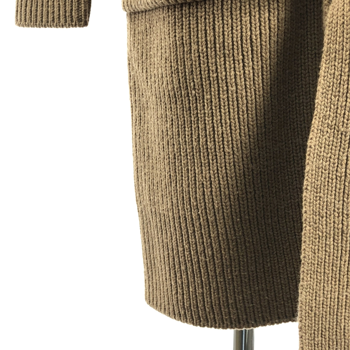 理論 | 羊毛羊絨腰帶抽繩長針織開襟衫 | S碼 | 棕色 | 女款