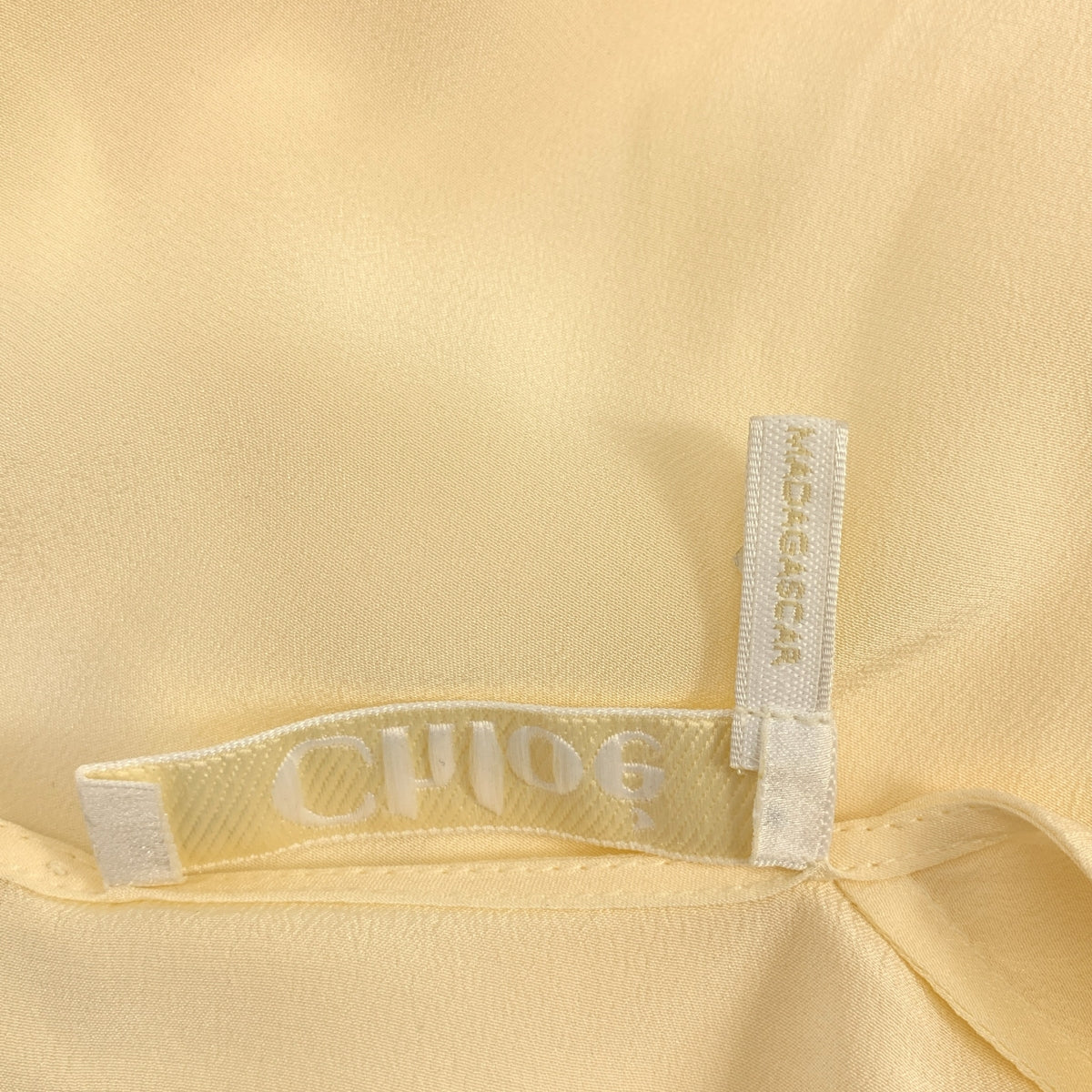 Chloe | 100% 絲質 | 絲質蕾絲透視襯衫 | 尺寸 34 | 女款