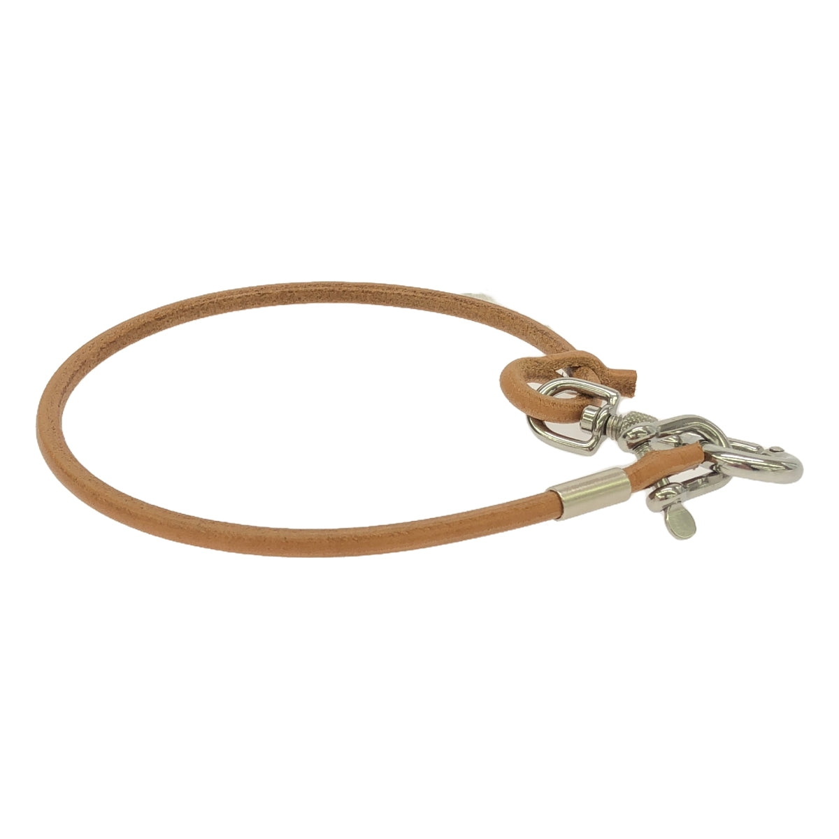 [Good Condition] ED ROBERT JUDSON | DERRICK_Ring Hook Key Cord Wallet Chain | Light Brown