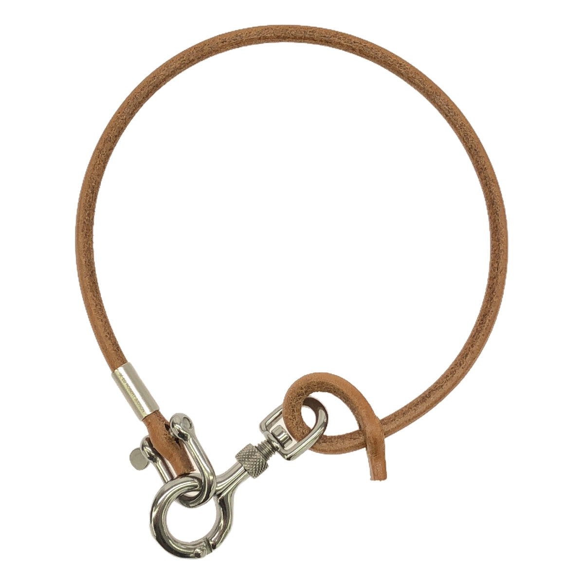 [Good Condition] ED ROBERT JUDSON | DERRICK_Ring Hook Key Cord Wallet Chain | Light Brown