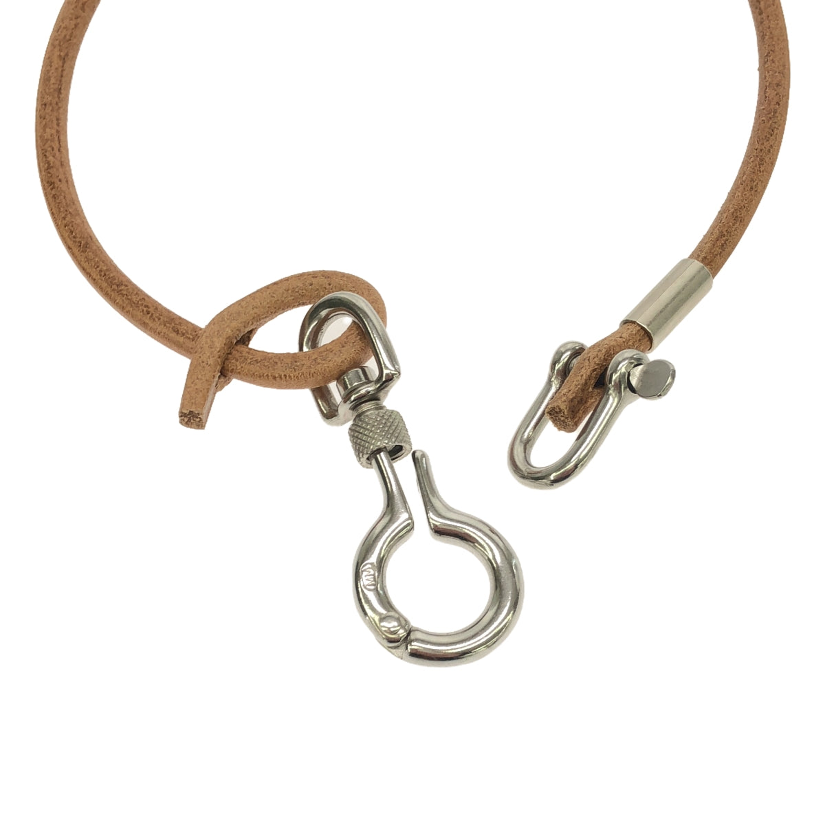 [Good Condition] ED ROBERT JUDSON | DERRICK_Ring Hook Key Cord Wallet Chain | Light Brown