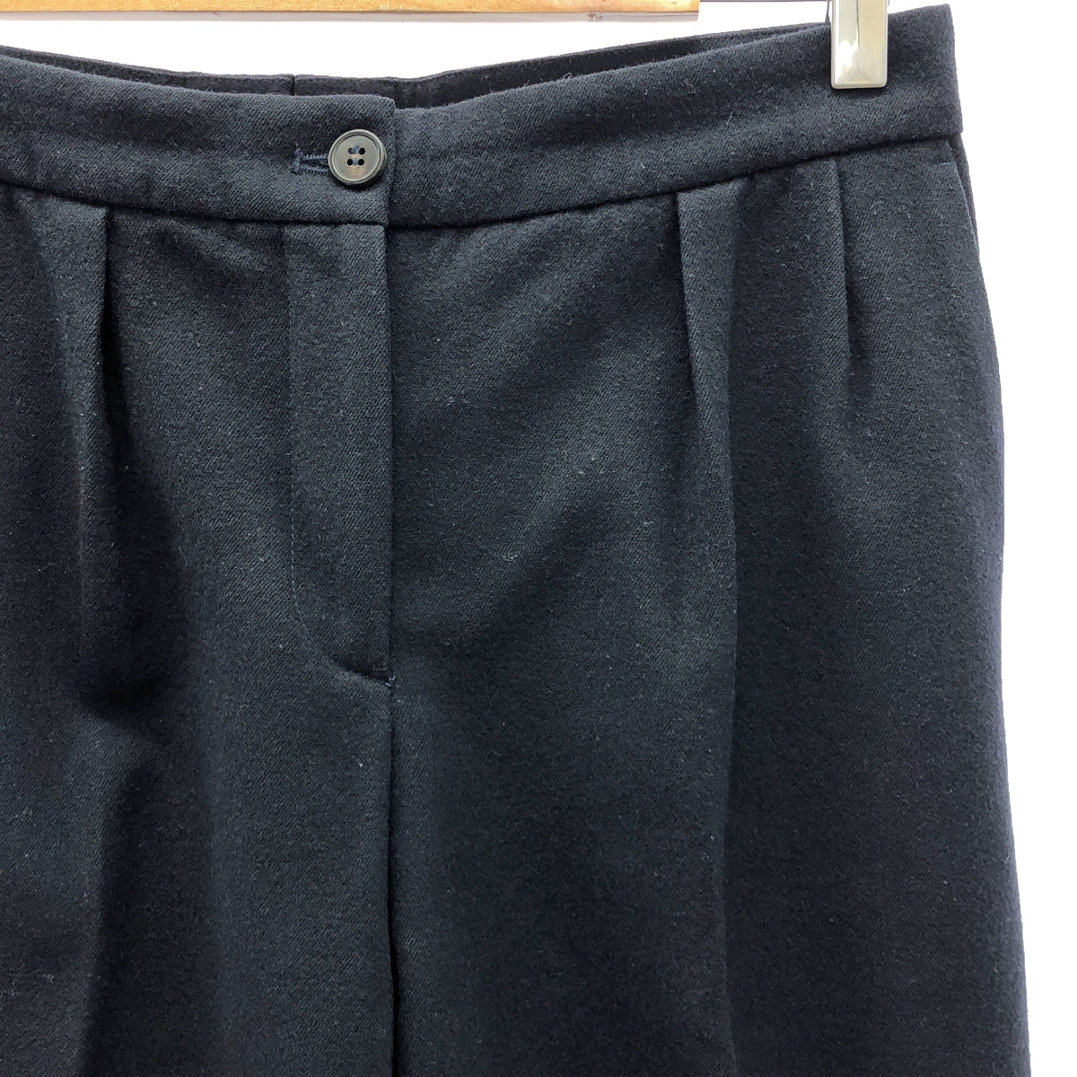 德賴斯·範諾頓 |羊毛兩褶休閒褲 |尺寸 36 |海軍 |女性的