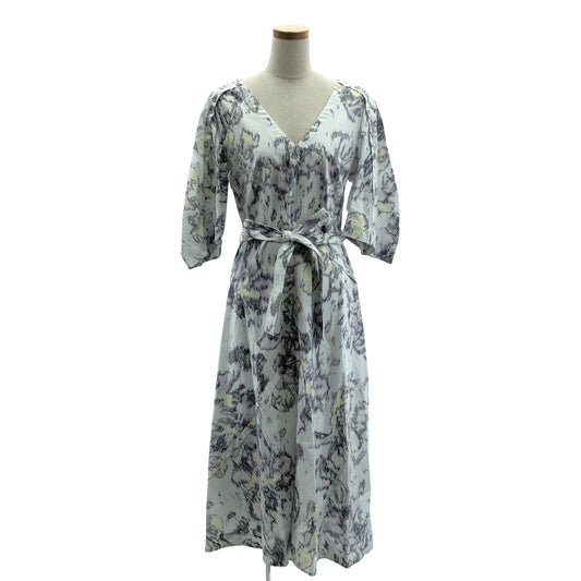 3.1 Phillip Lim | Cotton All-over Pattern Belted Flared Dress | 4 | Women's