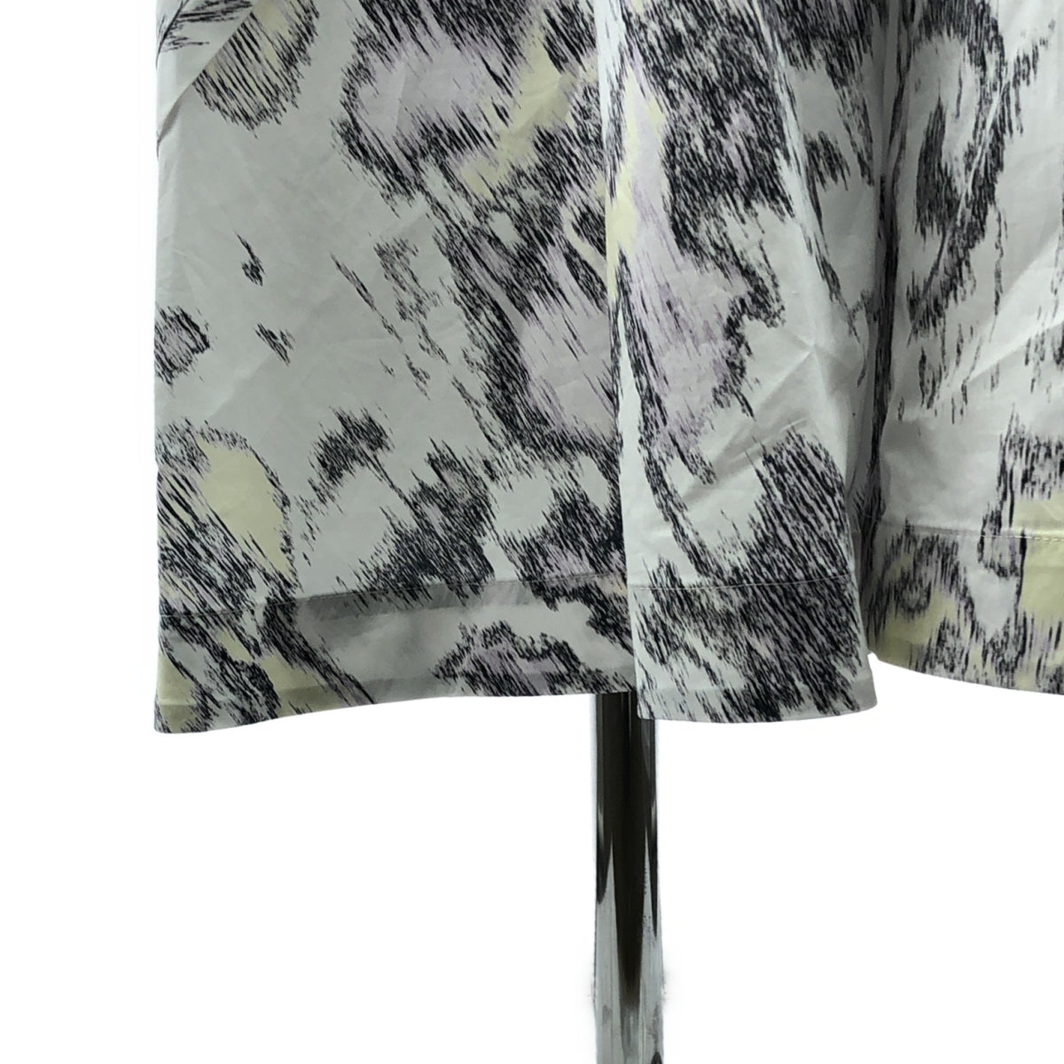 【신품】 3.1 Phillip Lim / 쓰리원 필립 림 | 코튼 무늬 벨트 부착 플레어 원피스 | 4 | 화이트 시스템 | 여성