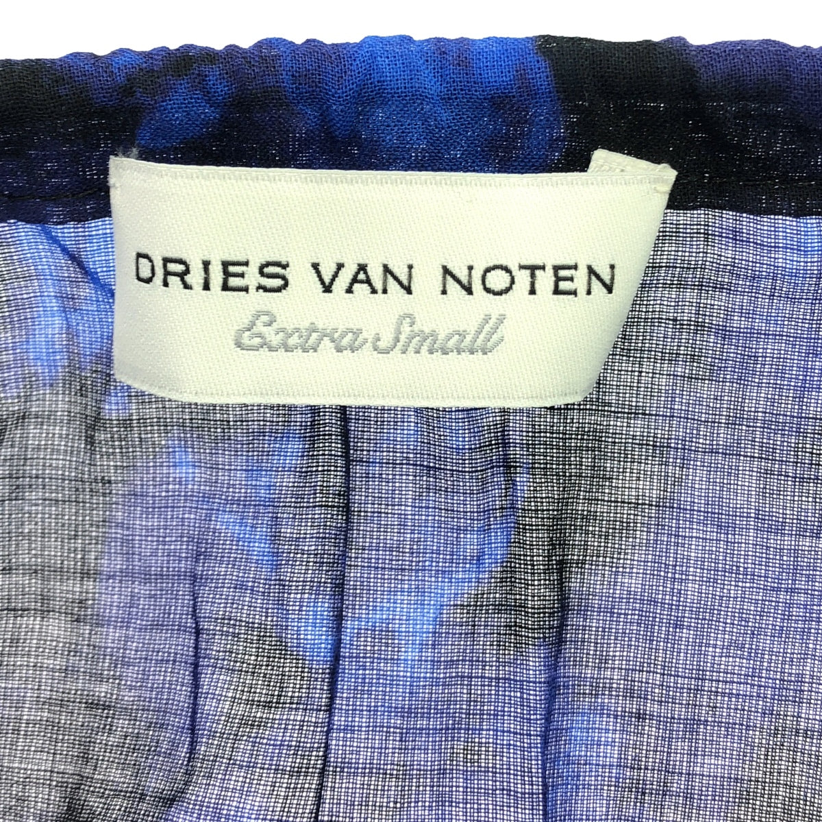 DRIES VAN NOTEN / ドリスヴァンノッテン | 2023SS | CURALA 6141 花柄 ギャザー プルオーバーブラウス | XS | ブルー/レッド/ブラック | レディース