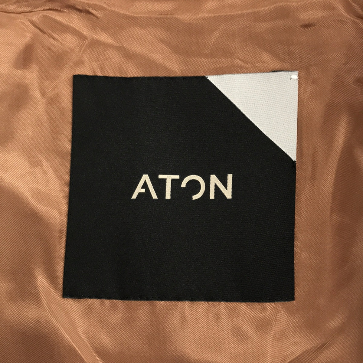 【미품】 ATON / 에이튼 | PURE NAPPING / 컬러리스 코트 | 2 | 브라운 | 여성