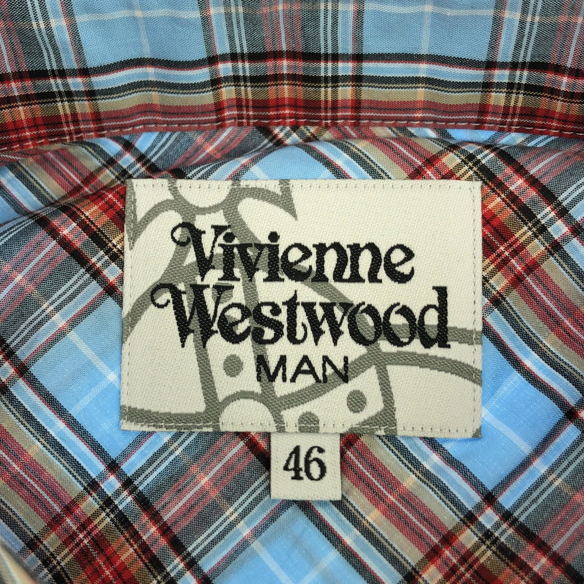 Vivienne Westwood MAN / 비비안 웨스트우드맨 | 오브 체크 레귤러 컬러 드레스 셔츠 | 46 | 남성