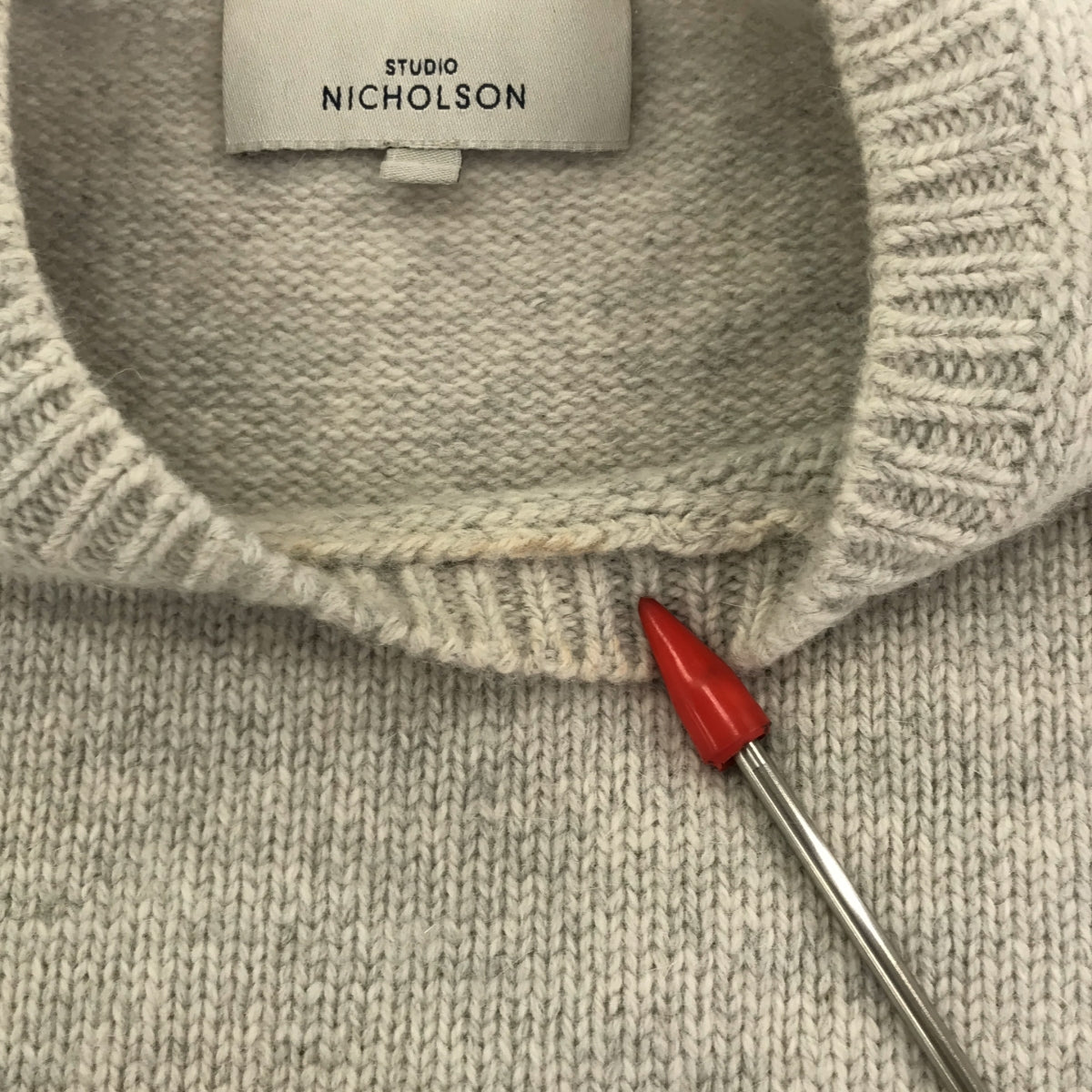 Studio Nicholson | Slit Knit Pullover | 1 | Women's