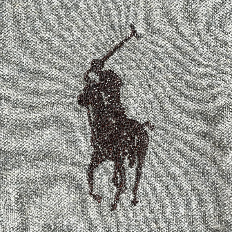 RALPH LAUREN / ラルフローレン | ビジュー 装飾 ポニー ポロシャツ カットソー | S | レディース