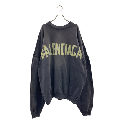 BALENCIAGA / バレンシアガ | 2024SS | Double Front Crew ダブルフロント ダメージ加工 クルーネックスウェットトレーナー | S | メンズ