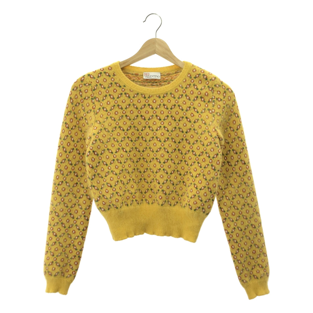 RED VALENTINO | 花卉圓領安哥拉羊毛毛衣 | XS | 女款