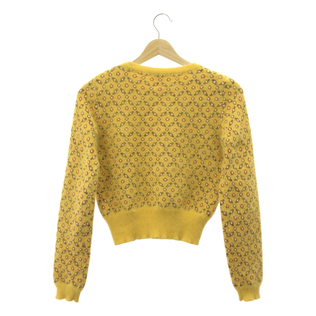 RED VALENTINO | 花卉圓領安哥拉羊毛毛衣 | XS | 女款