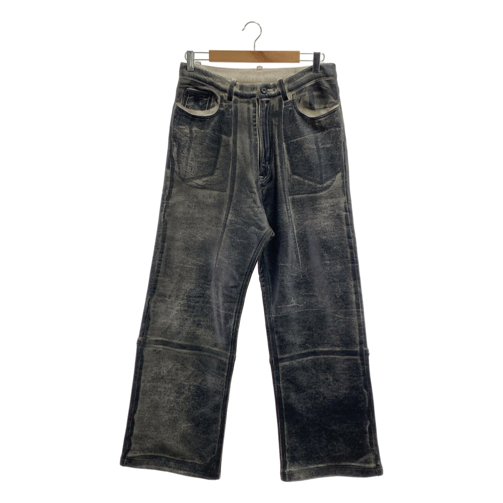 SUBLATIONS / サブレーション | CRACKING COATED WIDE PANTS  / クラッキングコーティング ドローストリング ワイド パンツ | 0 | メンズ