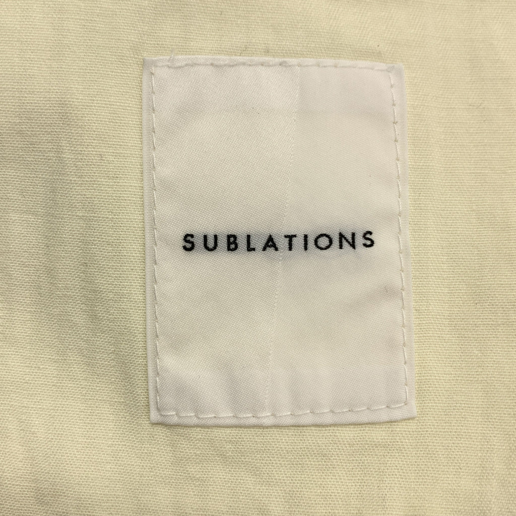 SUBLATIONS / サブレーション | CRACKING COATED WIDE PANTS  / クラッキングコーティング ドローストリング ワイド パンツ | 0 | メンズ