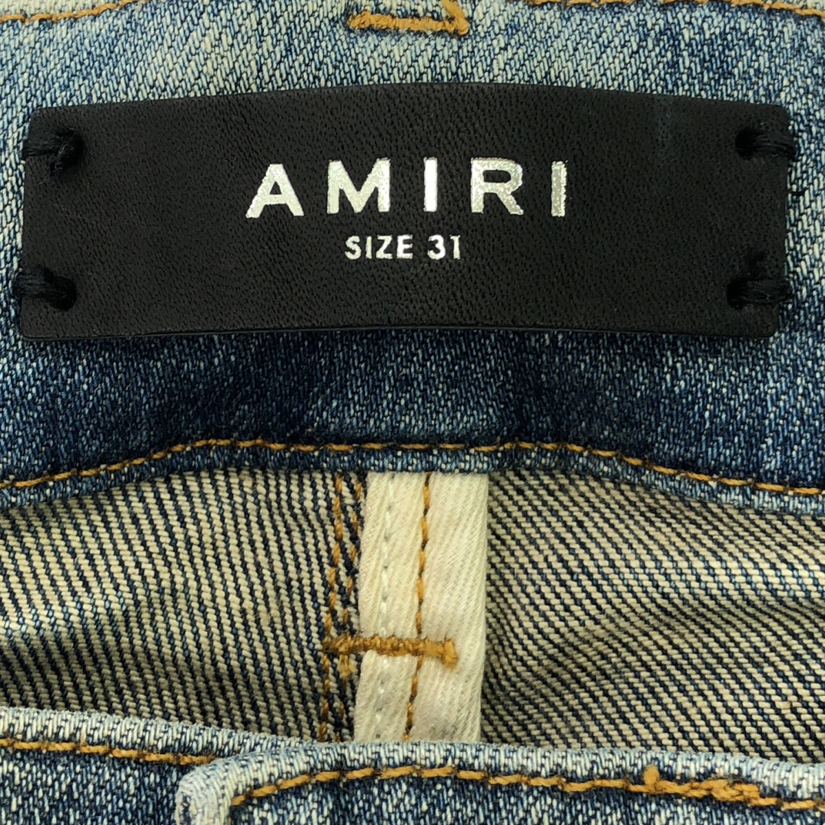 【美品】  AMIRI / アミリ | 2024SS | BANDANA JACQUARD MX1 JEAN ダメージ加工 バンダナ ジャガード デニムパンツ | 31 | インディゴ | メンズ