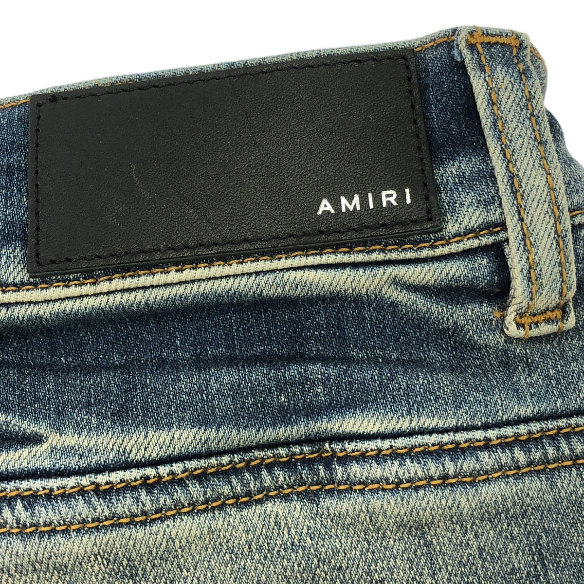【美品】  AMIRI / アミリ | 2024SS | BANDANA JACQUARD MX1 JEAN ダメージ加工 バンダナ ジャガード デニムパンツ | 31 | インディゴ | メンズ
