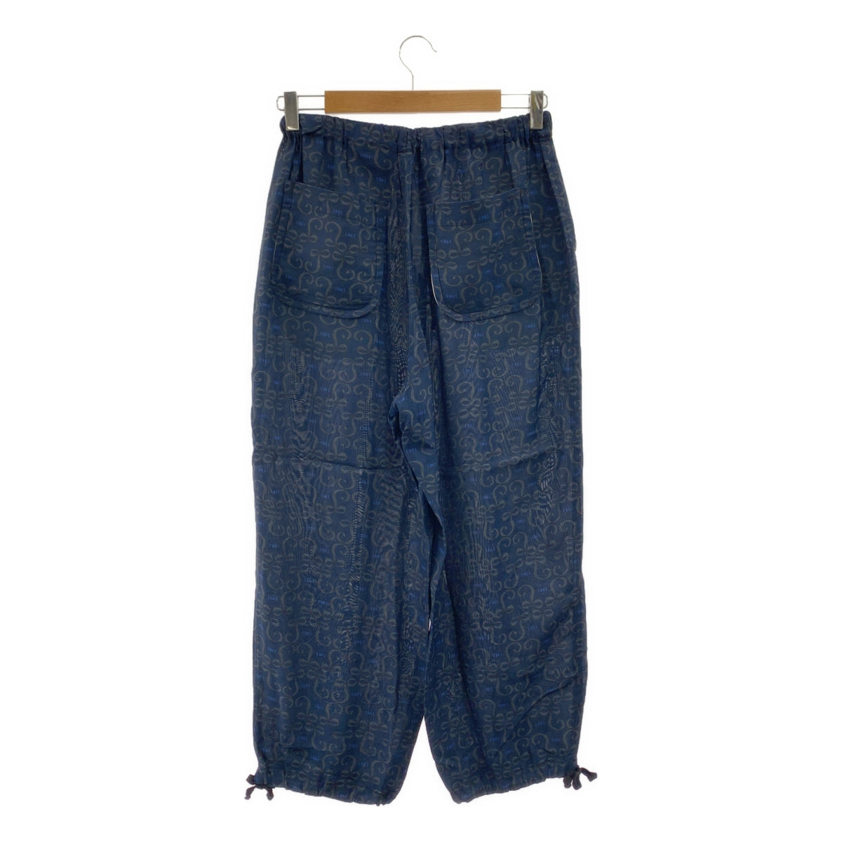 tricot COMME des GARCONS / 트리코콤 데 갤슨 | 2020SS | 레이온 총 무늬 드로스트링 웨스트 고무 이지 팬츠 |