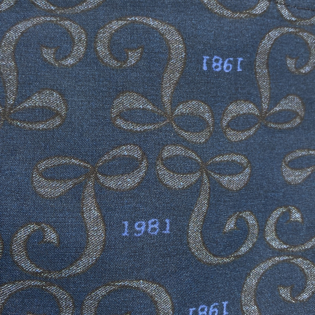 tricot COMME des GARCONS / 트리코콤 데 갤슨 | 2020SS | 레이온 총 무늬 드로스트링 웨스트 고무 이지 팬츠 |