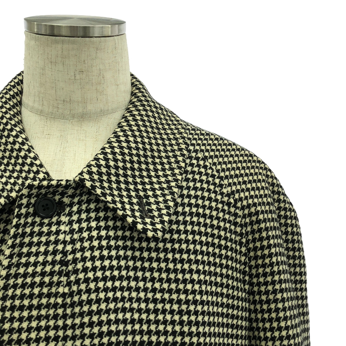 Burberrys / Burberry | 1960s ~ HENRY MARKS Houndstooth Long Coat | S.42 | Beige/Black | Men's