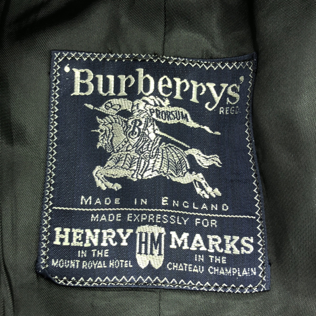 Burberrys / Burberry | 1960s ~ HENRY MARKS Houndstooth Long Coat | S.42 | Beige/Black | Men's